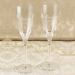 Sleek Crystal Flute Set